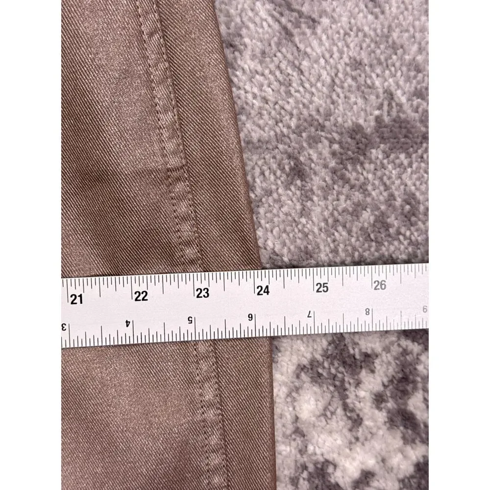 Banana Republic Pearl Metallic Denim Maxi Skirt 18 Womens